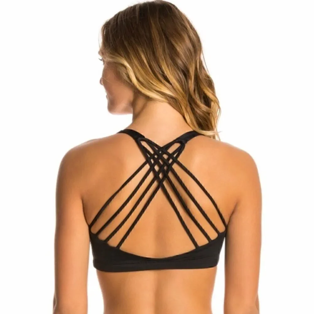 NEW! Onzie Chic Yoga Sports Bra Black Sz Small